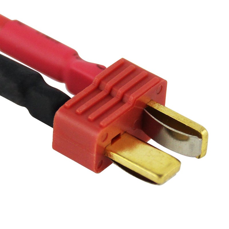 OliYin 3pcs Male Anti-skid T-plugs to plug for Tamiya Female Connector Adapter Cable 14awg 1.96in for Lipo Charger(pack of 3) - Image 4